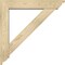 Ekena Millwork Traditional Traditional Rough Sawn Bracket w/ Offset Brace, Douglas Fir, 6"W x 30"D x 30"H BKT0604X30X30TRA01RDF - alternate 2